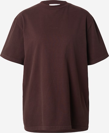 OH APRIL Shirt 'Good Karma' in Brown: front