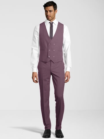 Coupe slim Costume Steffen Klein en rouge