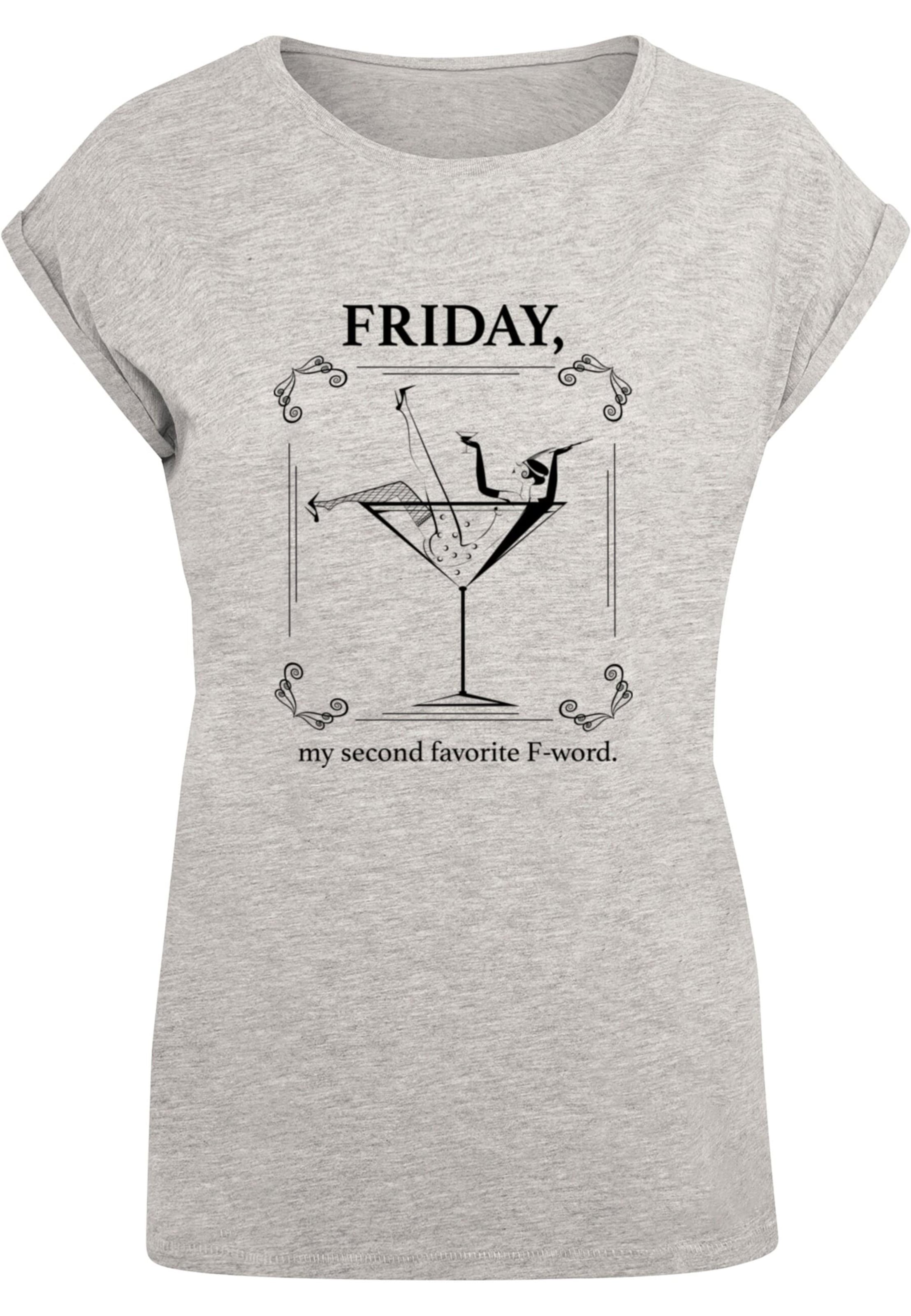 Mister Tee Shirt 'F-Word' in Grey: front