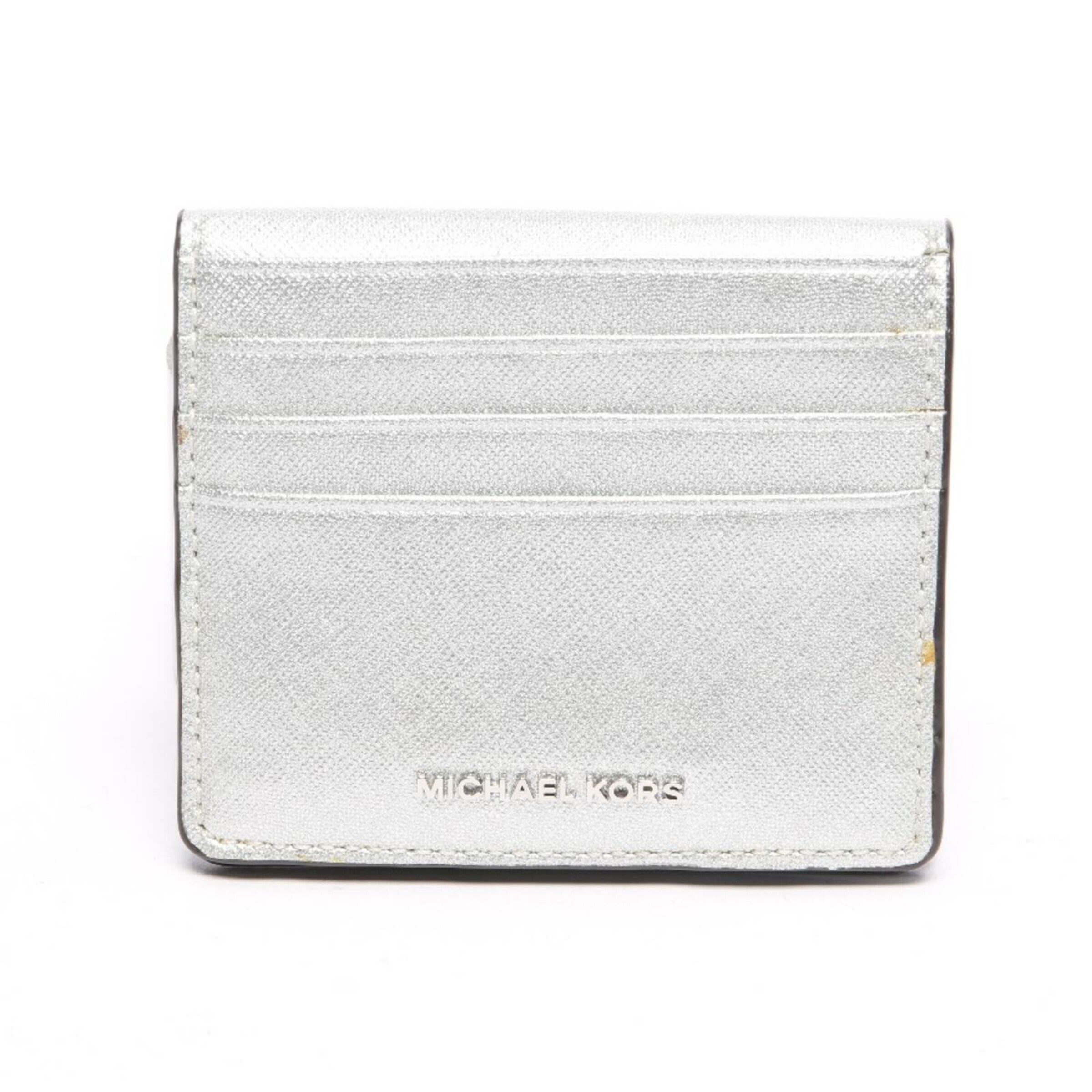 Michael Kors Small Leather Goods in One size in Silver: front