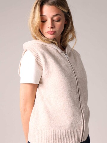 Deeluxe Gebreid vest 'Selinda' in Beige