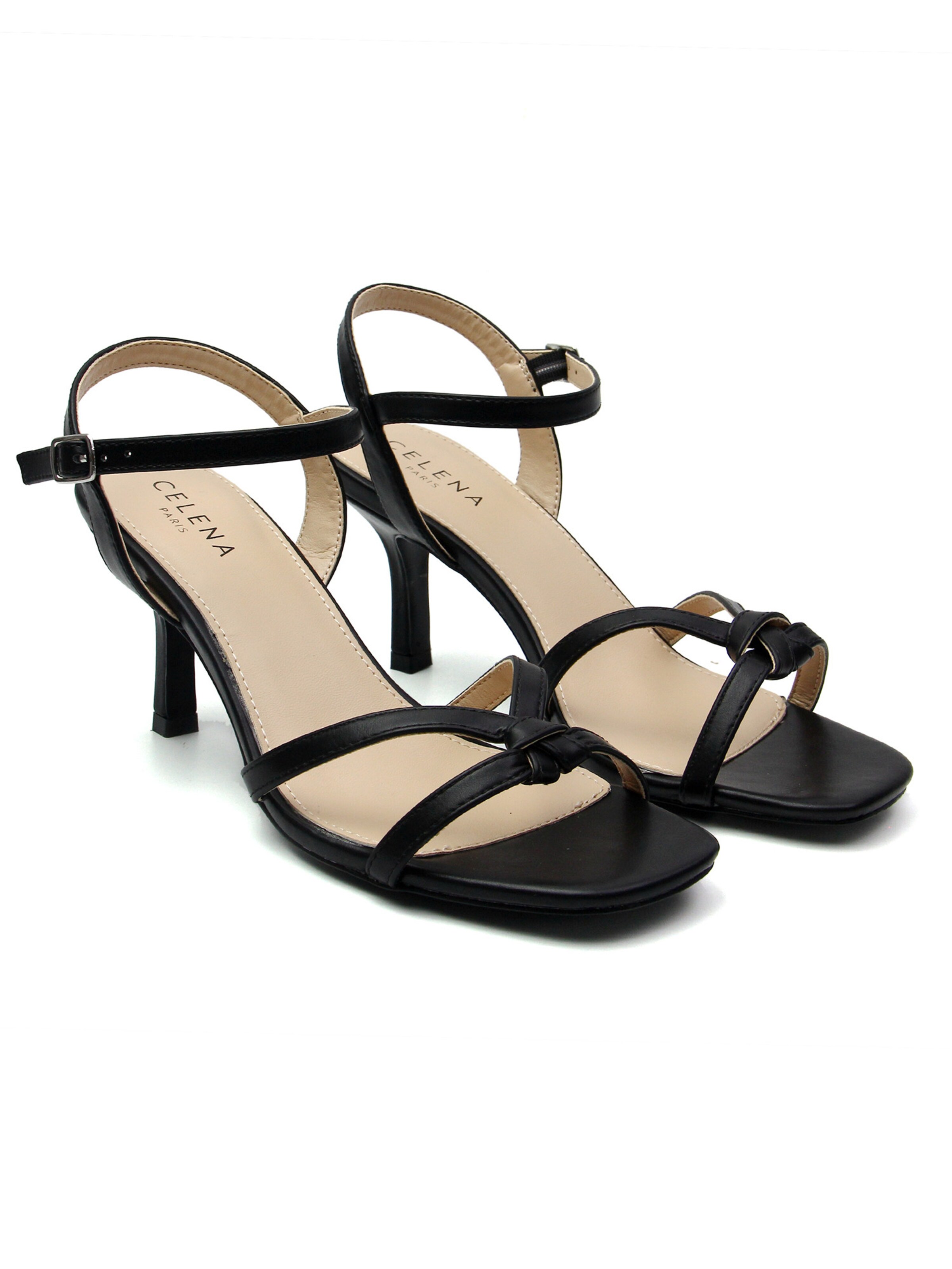 Sandales à lanières 'Chizitelu' Celena en noir