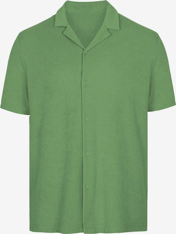 WESTMARK LONDON Regular fit Overhemd ' BREEZE TOWELLING S/S ' in Groen: voorkant