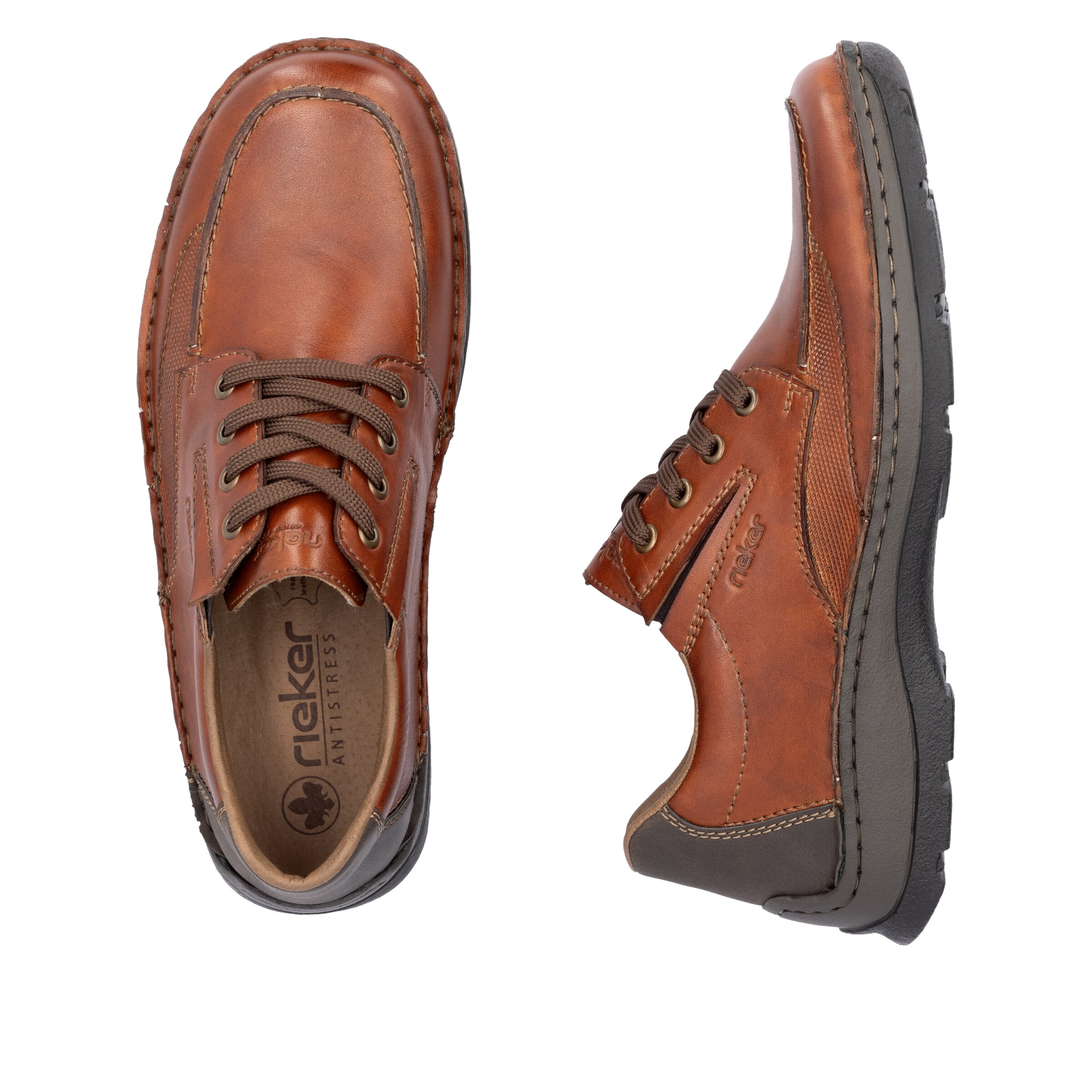 Chaussure à lacets Rieker en marron