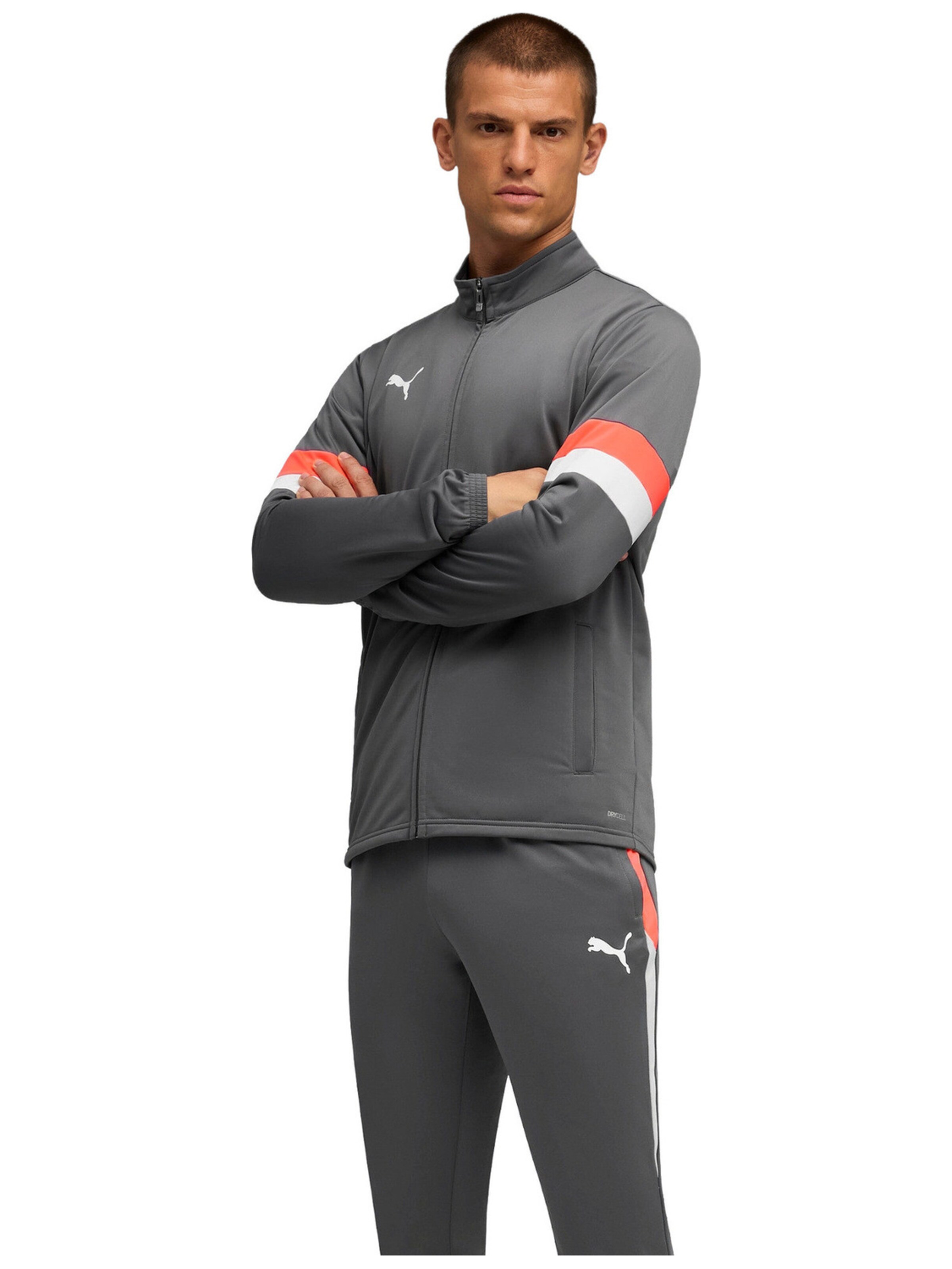 Giacca di felpa di PUMA in grigio: frontale