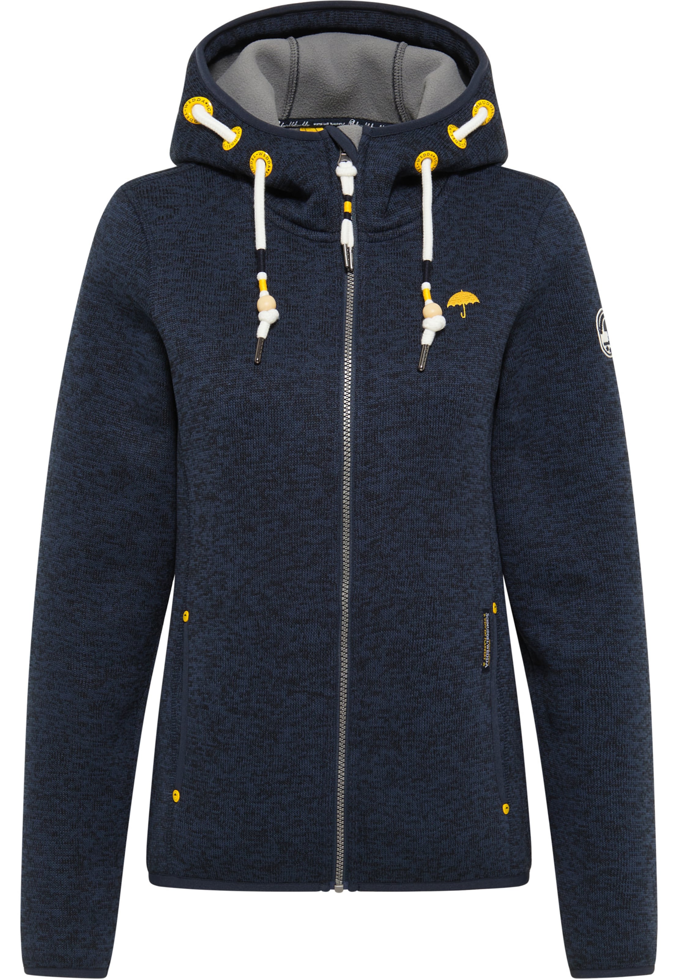 Schmuddelwedda Fliisjakk, värv sinine: eest vaates