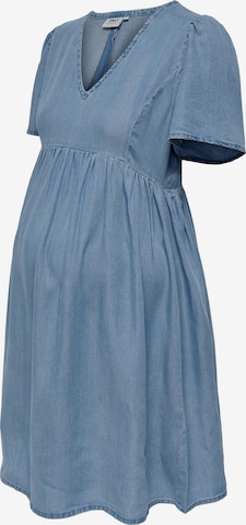 Only Maternity Dress in Blue: front