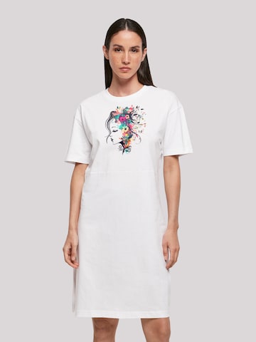 F4NT4STIC Oversized Dress in White: front