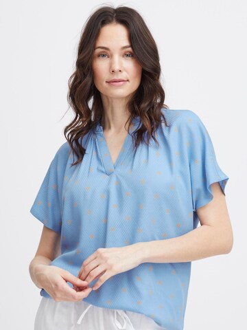 Camicia da donna 'Kamma ' di Fransa in blu: frontale