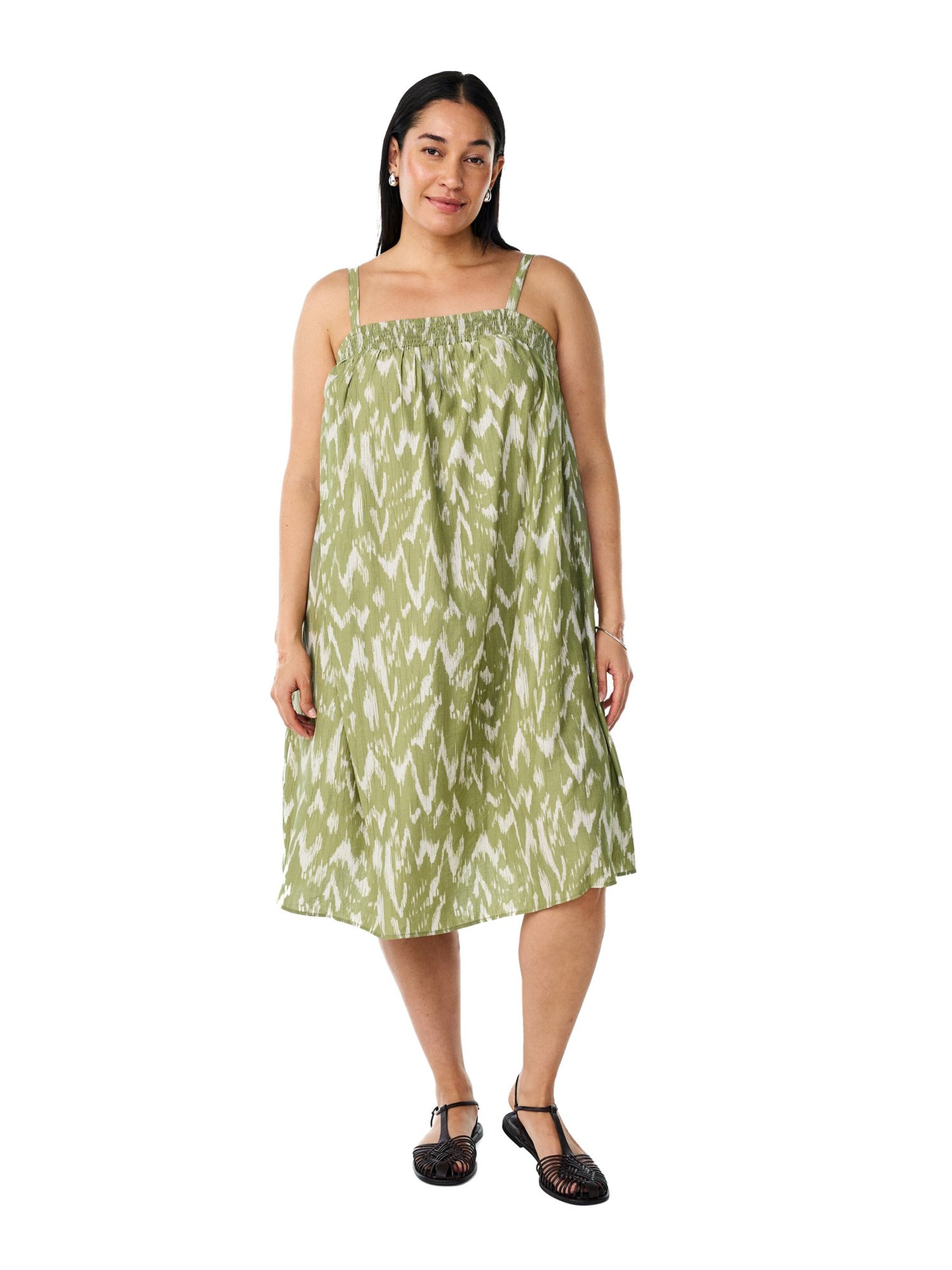 Zizzi Kleid 'Vsol' in Grün