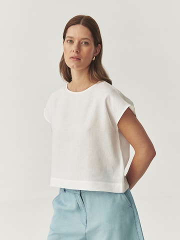 TATUUM - Blusa en blanco: frente