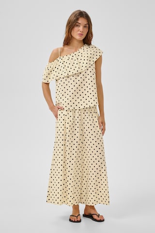 My Essential Wardrobe - Perna larga Calças 'MWNada' em amarelo