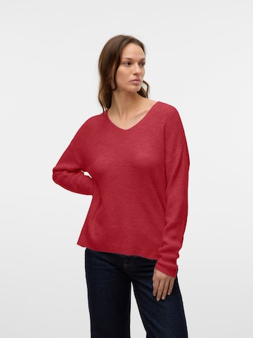 Pull-over 'VMLefile' VERO MODA en rouge