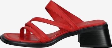 VAGABOND SHOEMAKERS T-Bar Sandals in Red