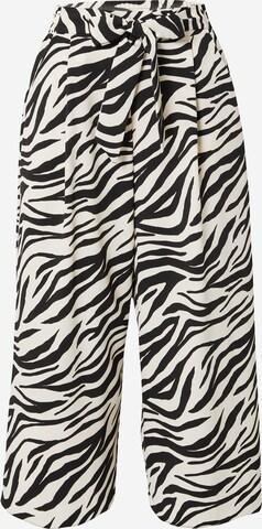 Wide leg Pantaloni con pieghe di River Island in bianco: frontale