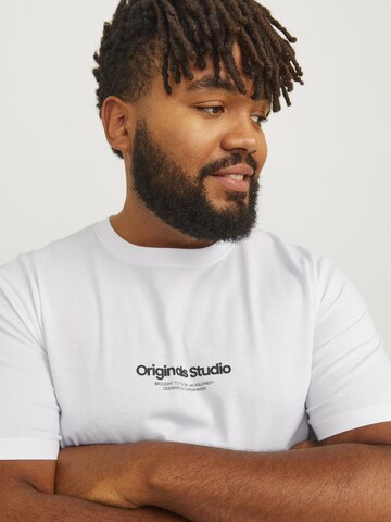 Maglietta 'JORVesterbro' di Jack & Jones Plus in bianco