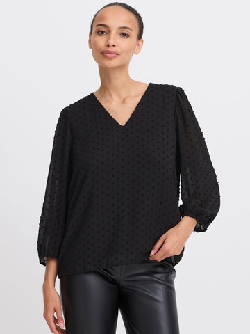 Camicia da donna 'IZETTE' di b.young in nero: frontale