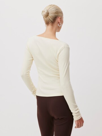 T-shirt 'Isabell' LeGer by Lena Gercke en beige