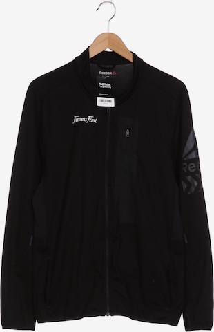 Reebok Sweatshirt & Zip-Up Hoodie in M in Black: front