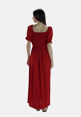 Elara Dress in Red