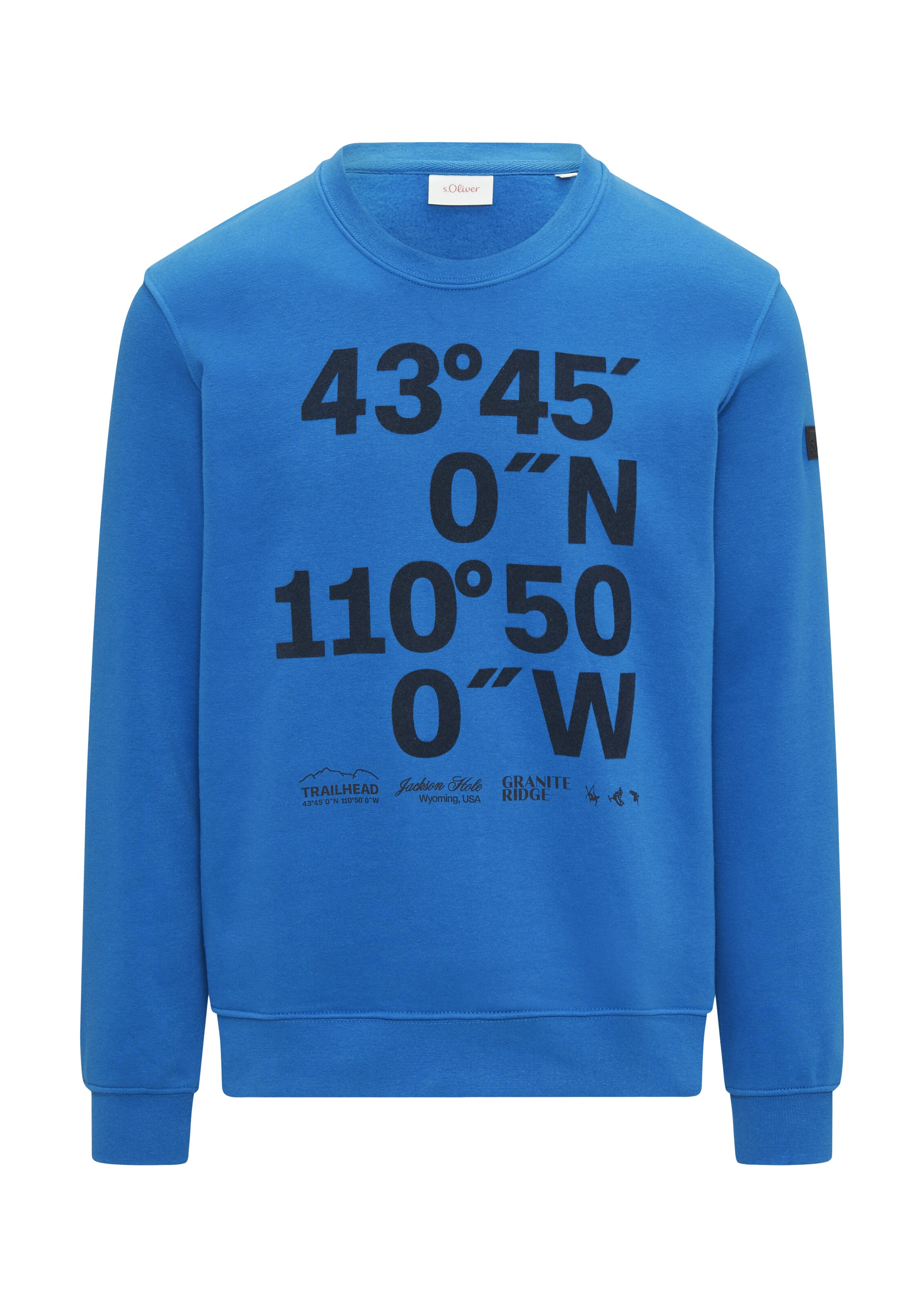 Sweat-shirt s.Oliver en bleu : devant