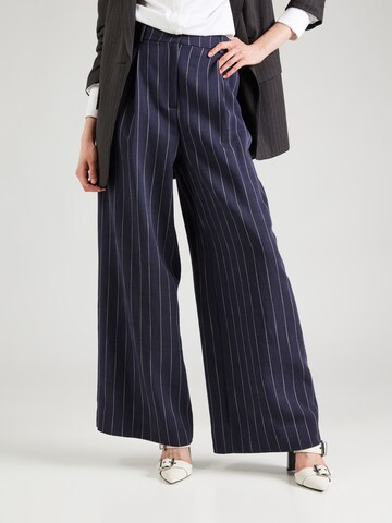 Wide leg Pantaloni con pieghe 'Hotel' di Essentiel Antwerp in blu: frontale