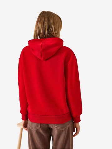 Bianco Lucci Sweatshirt in Rot