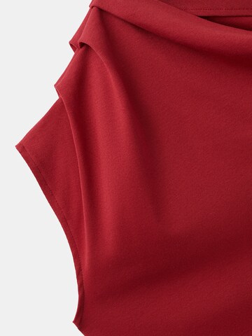 MANGO Majica 'JULINE' | rdeča barva