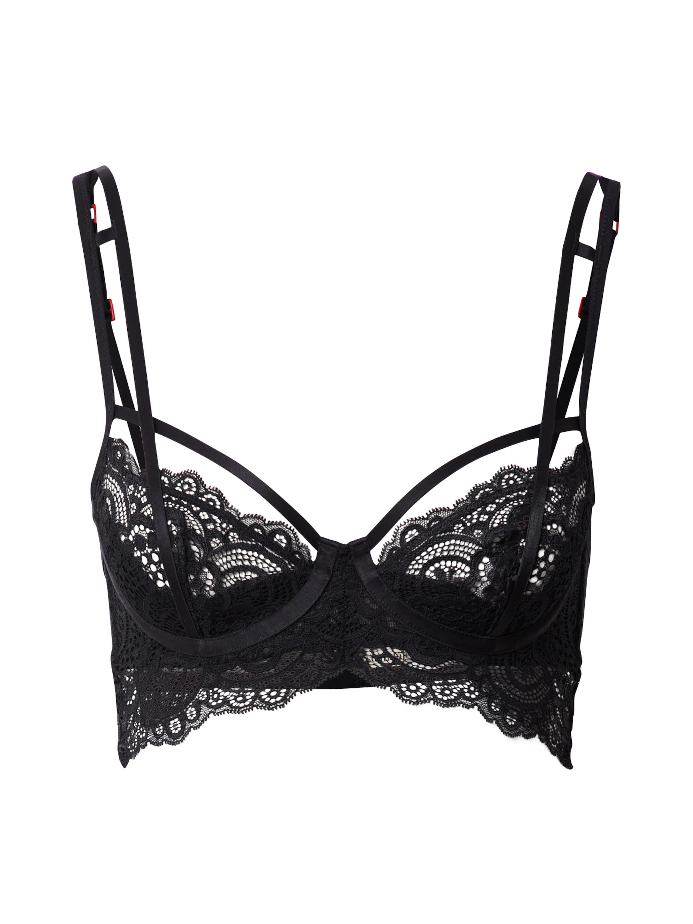 Scandale éco-lingerie Balconette Bra in Black: front