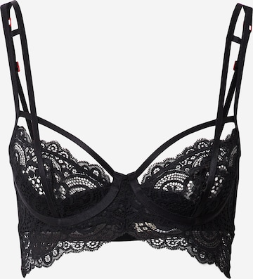 Balconnet Soutien-gorge Scandale éco-lingerie en noir : devant