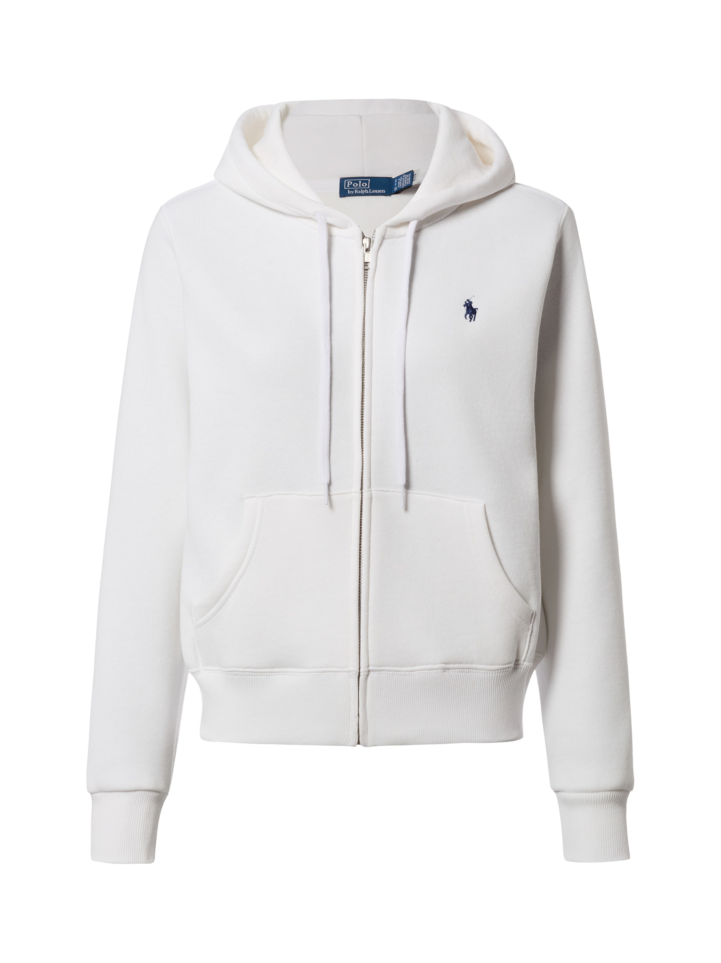 Veste de survêtement Polo Ralph Lauren en blanc : devant