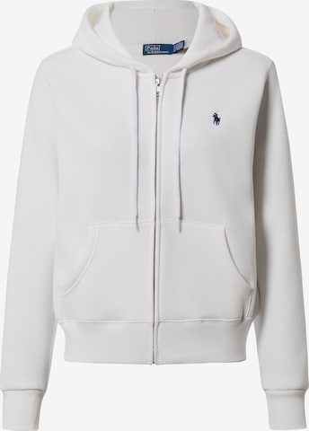 Veste de survêtement Polo Ralph Lauren en blanc : devant