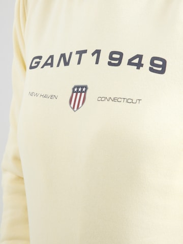 GANT Μπλούζα φούτερ σε κίτρινο