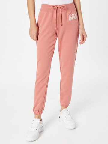 GAP Tapered Trousers in Red: front