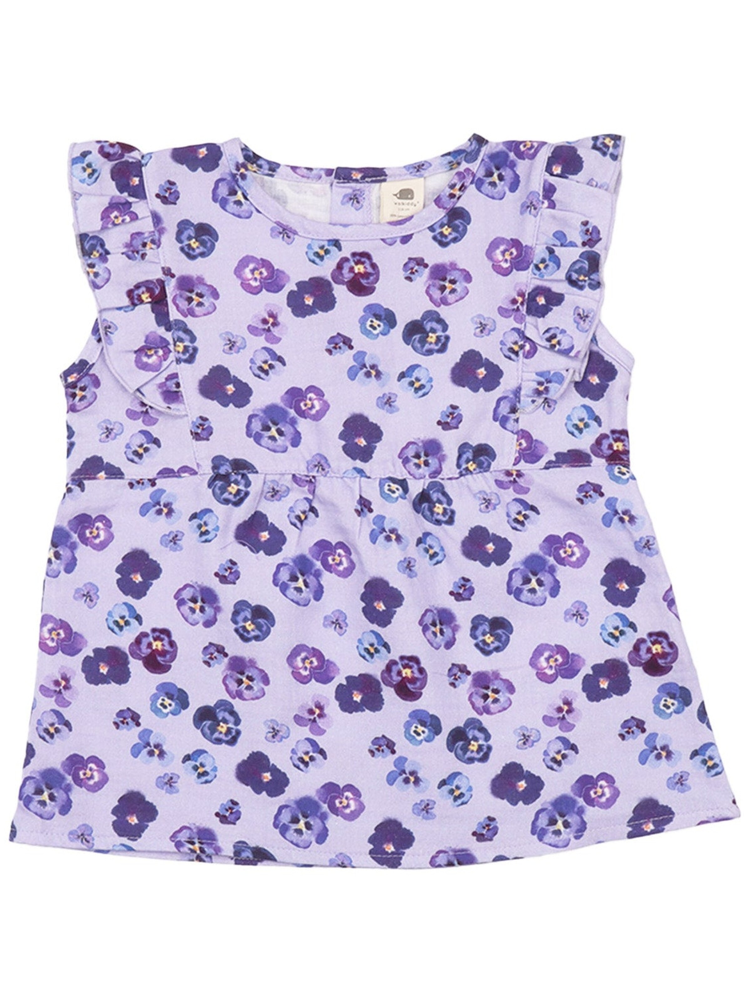 Walkiddy Top 'Walkiddy - Purple Violas Blouse Top'‌ in Lila: Vorderseite