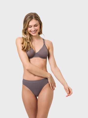 BeeDees T-shirt Bra 'Bügel-BH Microfun W' in Grey