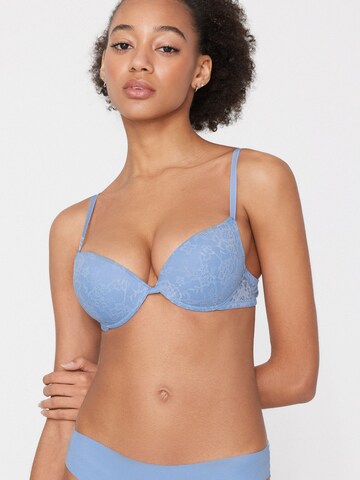 Tezenis Push-up Bra 'Los Angeles' in Blue: front