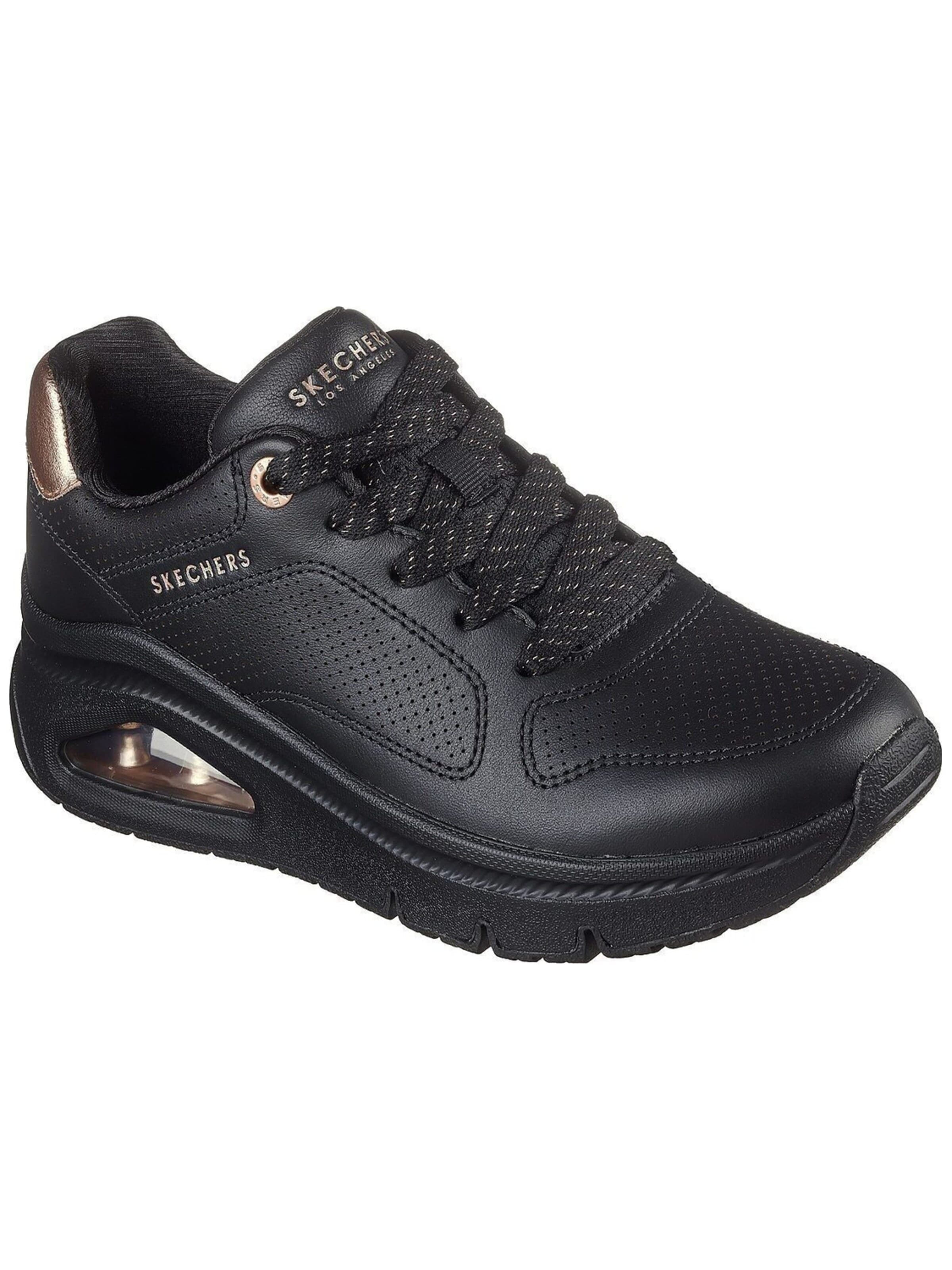 Chaussure de sport SKECHERS en noir : devant