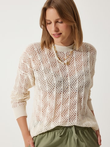 Happiness İstanbul Πουλόβερ σε μπεζ: μπροστά