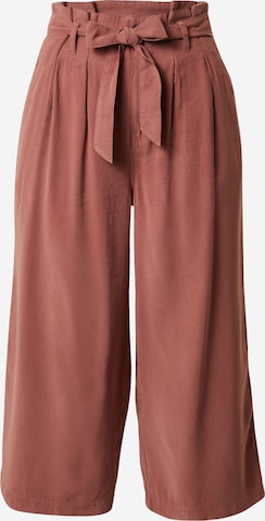 ONLY Wide leg Pleat-Front Pants 'Aminta' in Red: front