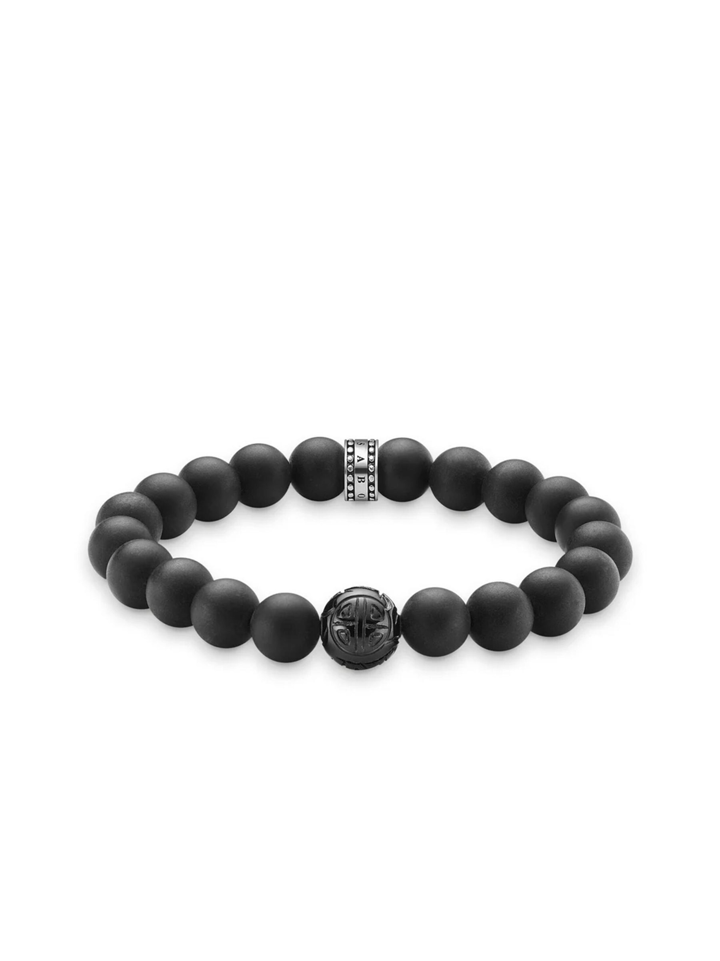 Bracelet 'Bracelet Rebel Black' Thomas Sabo en noir : devant