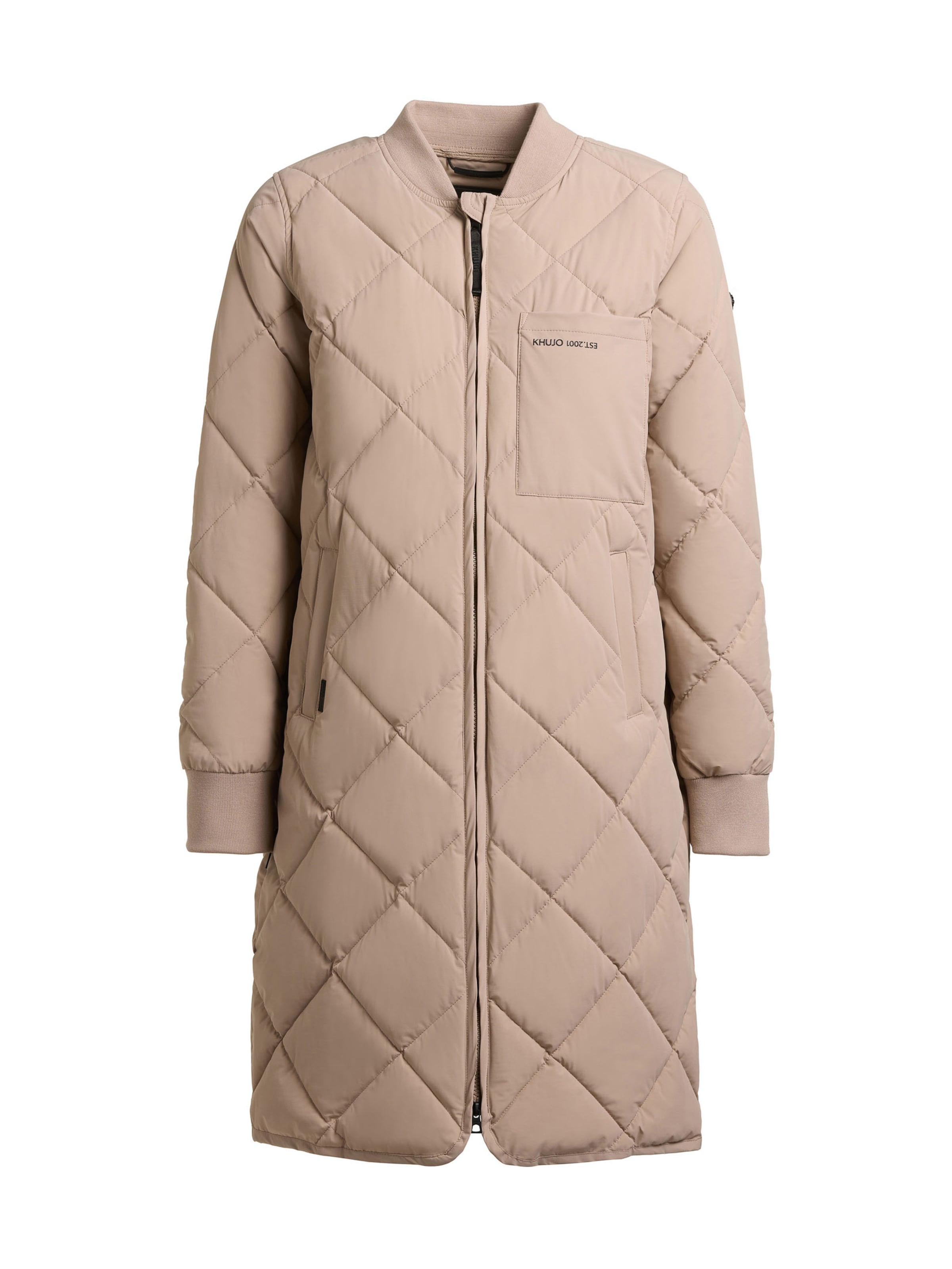 Manteau mi-saison 'YMAL2' khujo en beige : devant