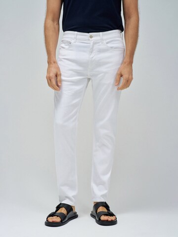 Salsa Jeans Slim fit Chino trousers 'Slim' in White: front