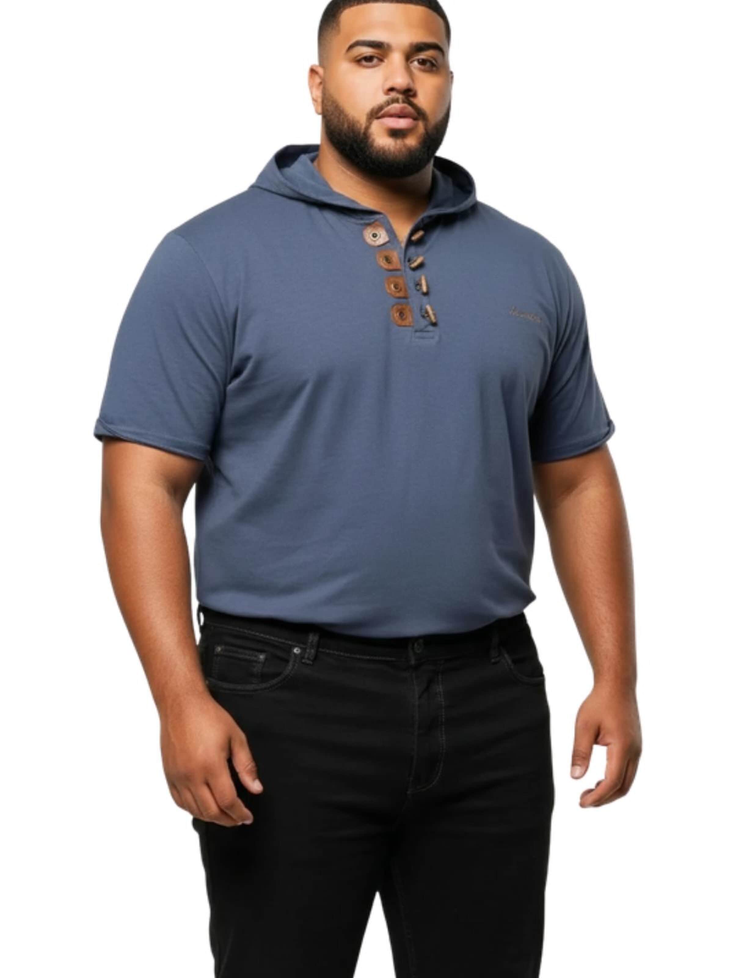 Lavecchia Shirt 'LV-609 Übergrößen' in Grey: front