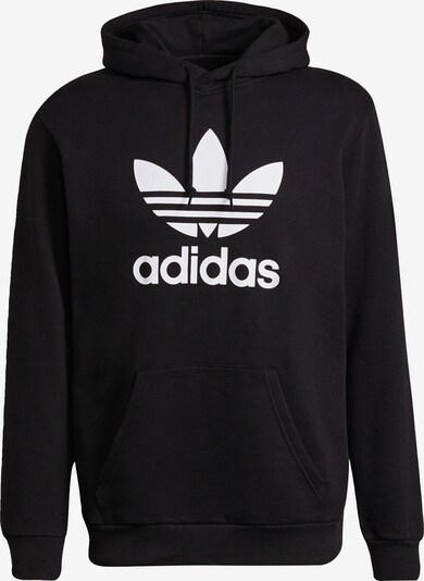 Megztinis be užsegimo 'Adicolor Classics Trefoil' iš ADIDAS ORIGINALS, spalva – juoda / balta, Prekių apžvalga