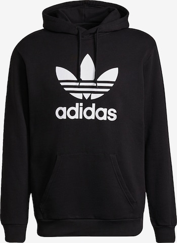 ADIDAS ORIGINALS Sweatshirt 'Adicolor Classics Trefoil' in Black: front