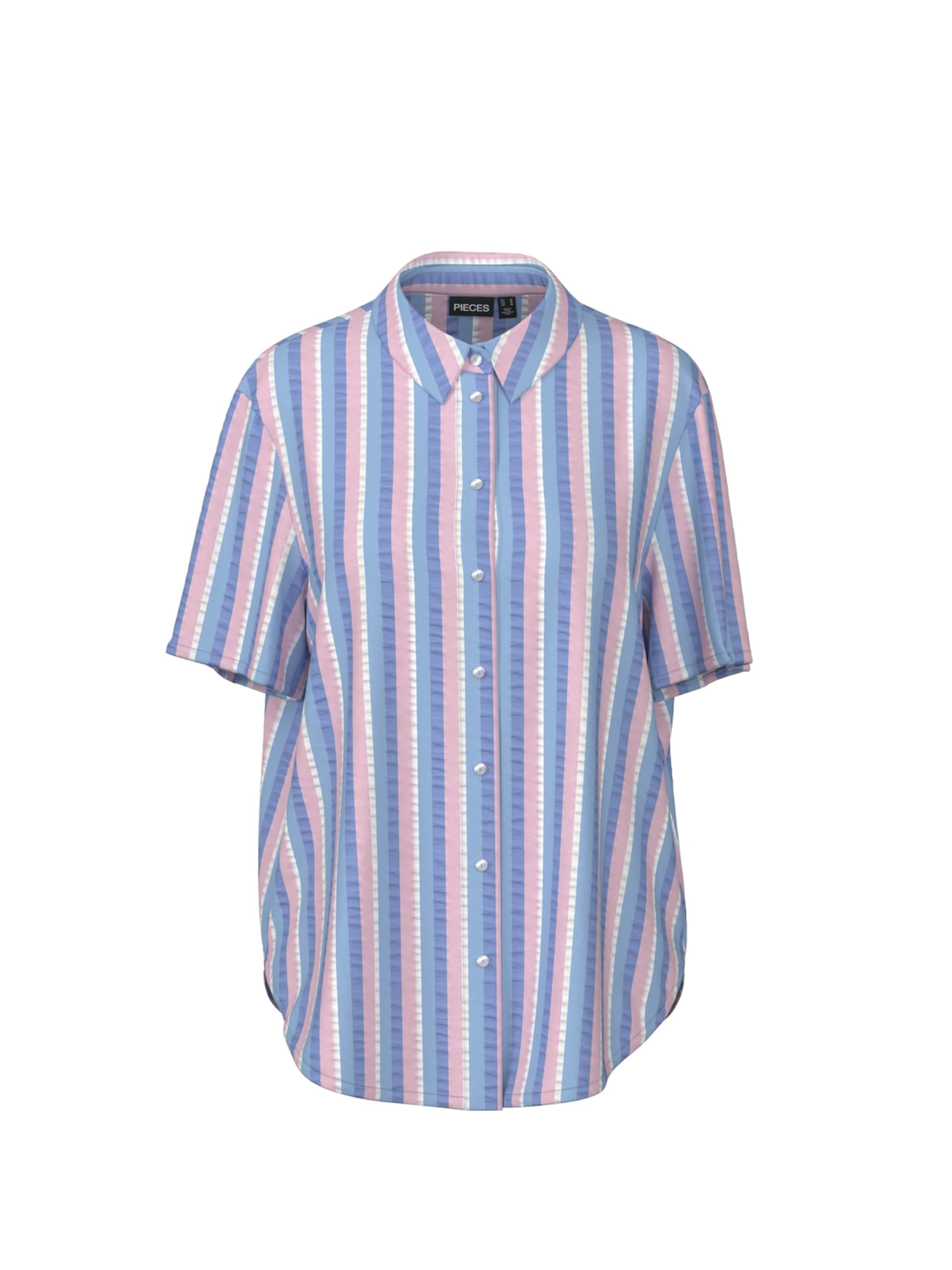 Bluză 'PCAitlyn' de la PIECES pe albastru: față