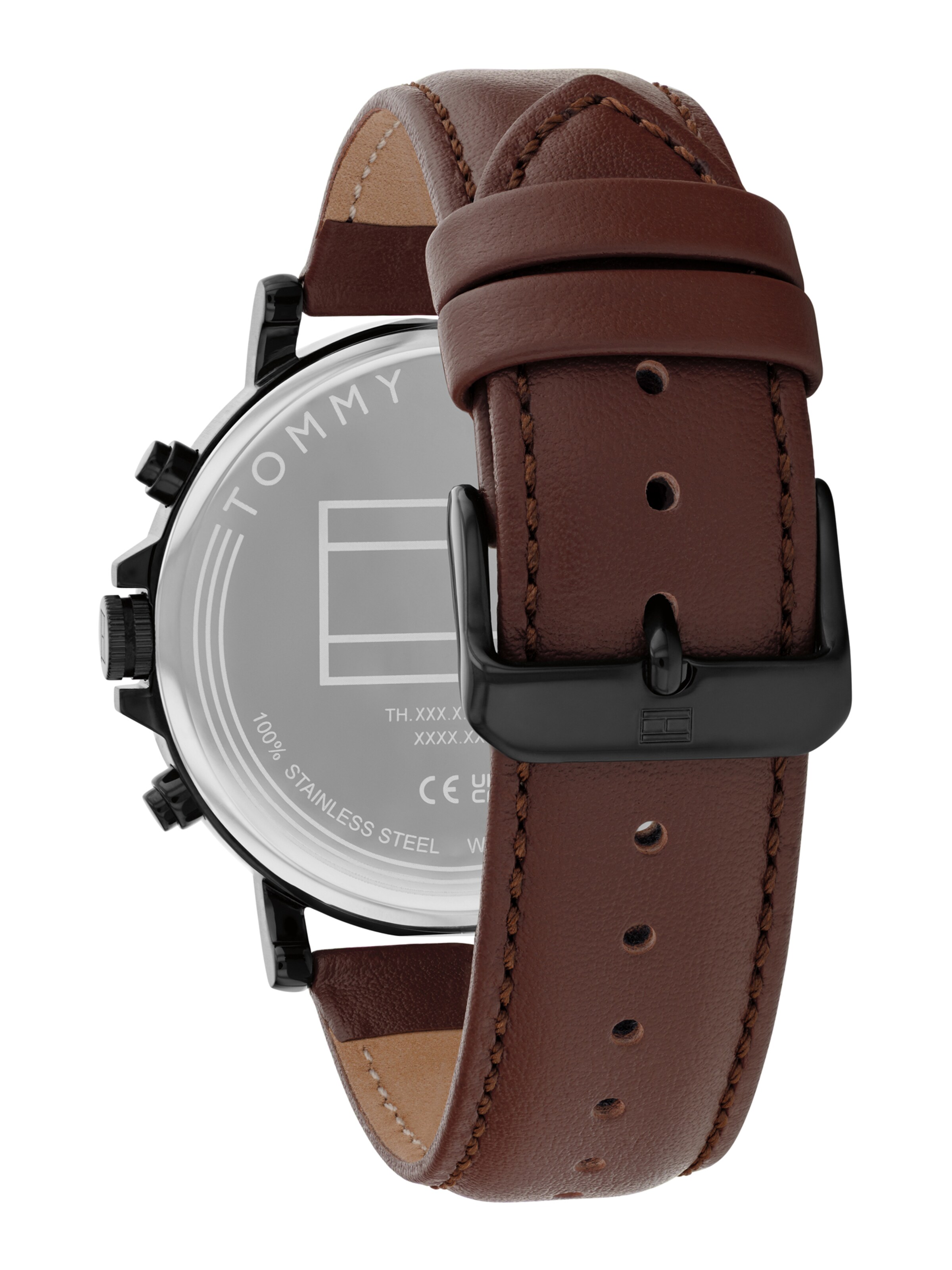 TOMMY HILFIGER Uhr 'TYSON' in Braun