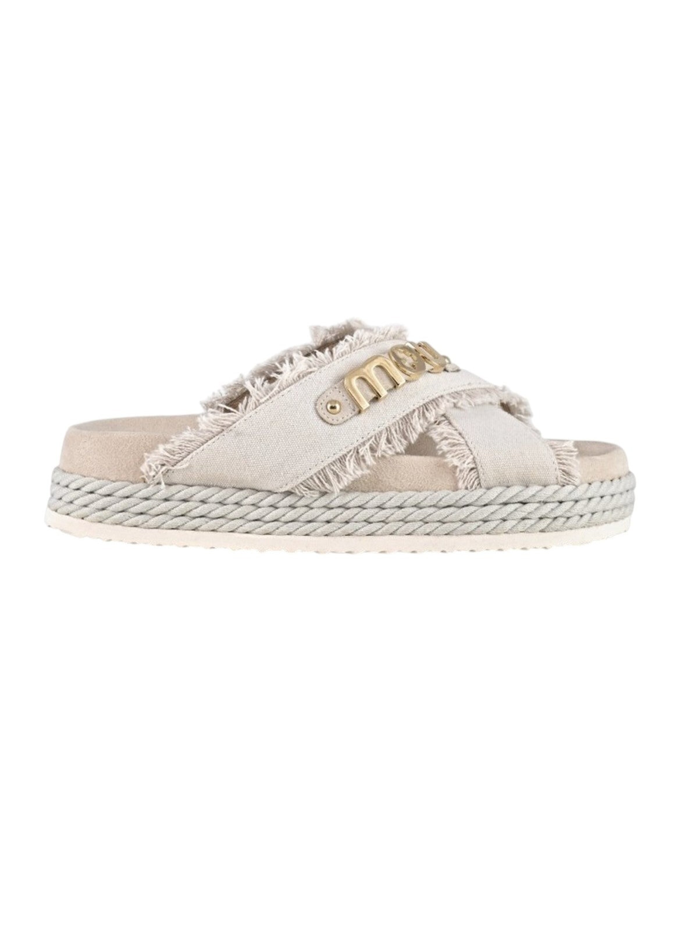 MOU Huisschoenen in Beige: voorkant