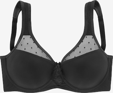 Sutien de la NUANCE pe negru: față